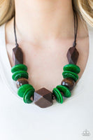 Paparazzi Pacific Paradise  Green Necklace