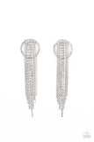 Paparazzi Dazzle by Default White-Earrings - Life of The Party