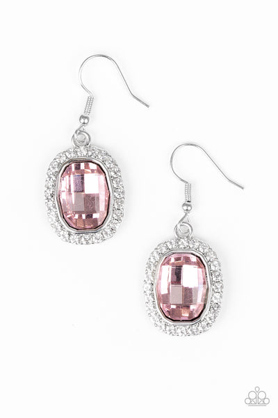 Paparazzi The Modern Monroe Pink Earrings