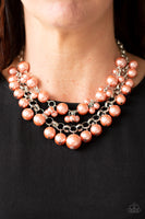 Paparazzi BALLROOM Service Orange Necklace