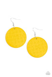 Paparazzi Natural Novelty Yellow Earrings