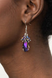 Paparazzi Well Versed in Sparkle -Purple Earrings