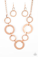 Paparazzi Ringed in Radiance Copper Necklace