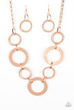 Paparazzi Ringed in Radiance Copper Necklace