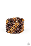 Paparazzi Island Expression Brown Bracelet