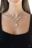 Paparazzi Dewy Decadence White Necklace