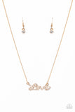 Paparazzi Head Over Heels In Love Gold Necklace