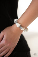 Paparazzi Stone Age Stunner White Bracelet