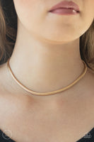 Paparazzi Flat Out Fierce Gold Choker