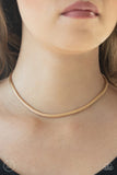 Paparazzi Flat Out Fierce Gold Choker