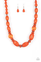 Paparazzi High Alert Orange Necklace