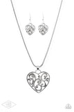 Paparazzi FILIGREE Your Heart With Love Silver Necklace