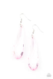 Paparazzi Crystal Crowns - Pink Earrings