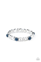 Paparazzi Frosted Finery Blue Bracelet