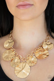 Paparazzi Barely Scratched The Surface Gold Necklace