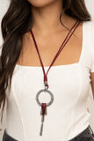 Paparazzi Tranquil Artisan Red Necklace