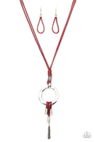 Paparazzi Tranquil Artisan Red Necklace