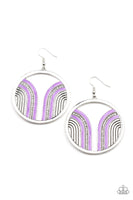 Paparazzi Delightfully Deco Purple Earrings