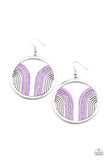 Paparazzi Delightfully Deco Purple Earrings