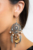 Paparazzi Desert Plains White Earrings