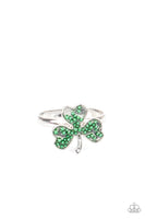 Paparazzi Starlet Shimmer-Ring-Green Clovers 🍀.