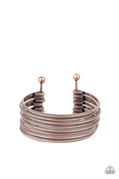 Paparazzi Now Watch Me Stack Copper Bracelet