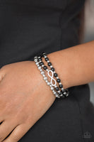 Paparazzi Immeasurably Infinite Black Bracelet