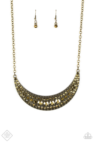 Paparazzi Moon Child Magic Brass Necklace