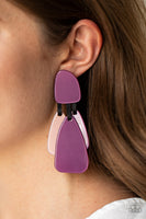 Paparazzi All FAUX One Purple Earrings