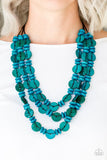 Paparazzi Barbados Bopper Blue Necklace