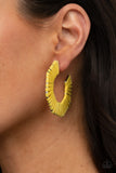 Paparazzi Fabulously Fiesta Yellow Earrings