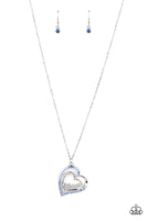 Paparazzi A Mothers Heart Blue Necklace