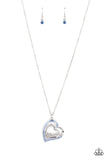 Paparazzi A Mothers Heart Blue Necklace