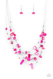 Paparazzi Prismatic Pebbles Pink Necklace