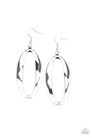 Paparazzi OVAL My Head Silver Earrings