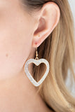 Paparazzi GLISTEN To Your Heart Gold-Earrings