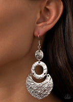 Paparazzi Shimmer Suite Silver Earrings