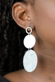 Paparazzi Beach Day Glow Blue Earrings s