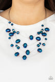 Paparazzi Cosmic Real Estate Blue Necklace