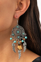 Paparazzi Desert Plains Blue Earrings