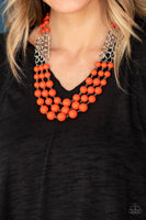 Paparazzi A La Vogue Orange Necklace