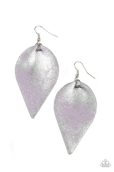 Paparazzi Enchanted Shimmer Purple Earrings