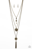 Paparazzi Love Opens All Doors Brass Necklace