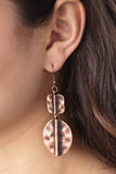 Paparazzi Lure Allure Copper Earrings