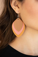 Paparazzi Light as a LEATHER Multi Earrings