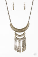 Paparazzi Eastern Empress Brass Necklace