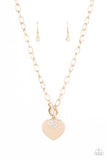 Paparazzi Heart-Stopping Sparkle Gold Necklace