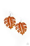 Paparazzi Shake Your PALMS PALMS  Orange Earrings