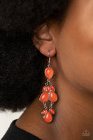 Paparazzi Superstar Social Orange Earrings