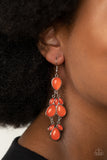 Paparazzi Superstar Social Orange Earrings